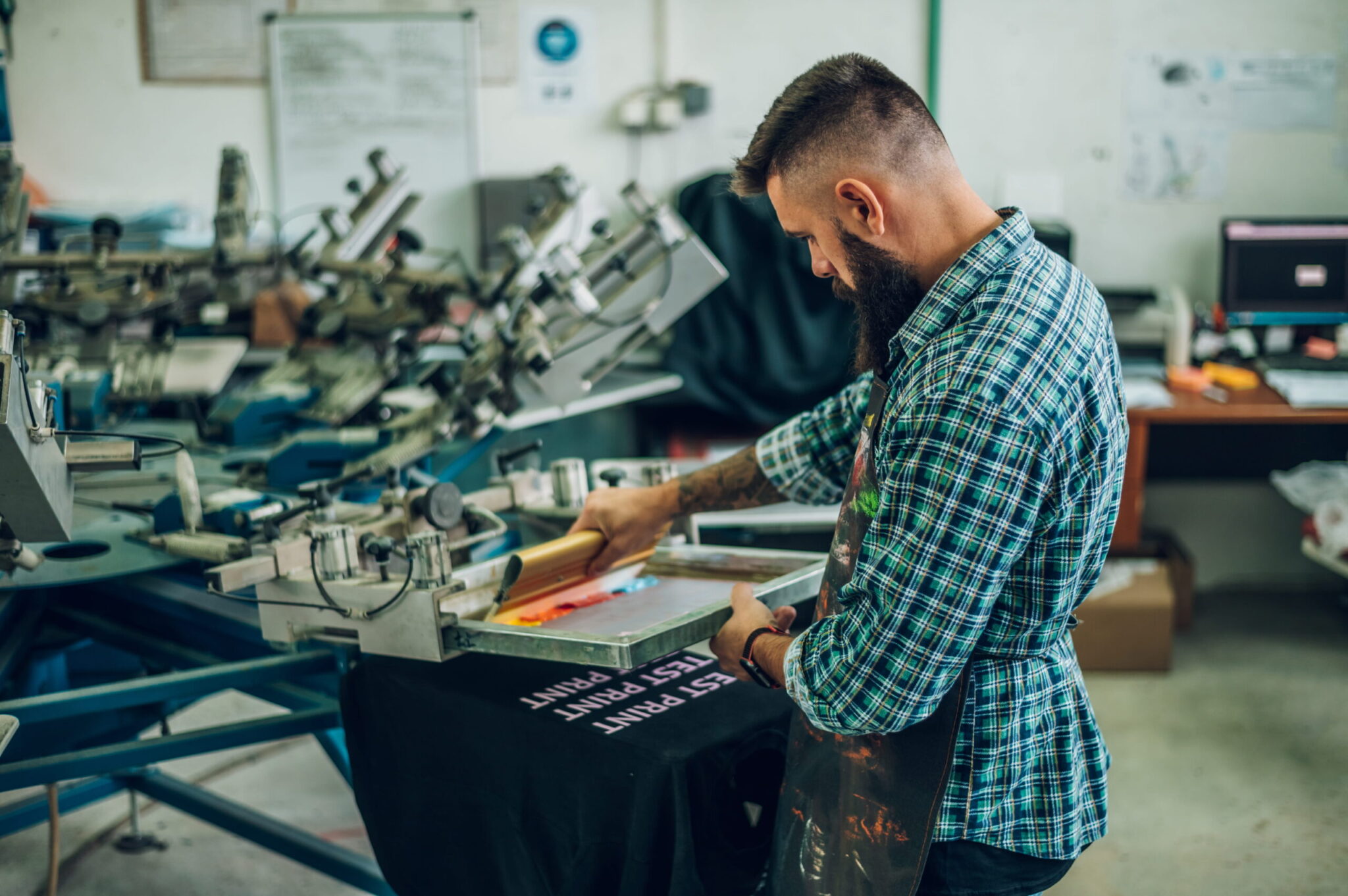 Man working
